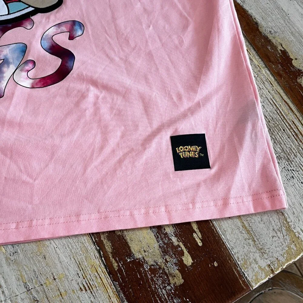 Looney Tunes Bugs Bunny Raised Hit XL Pink Rare Find Great Condition - Picture 9 of 9